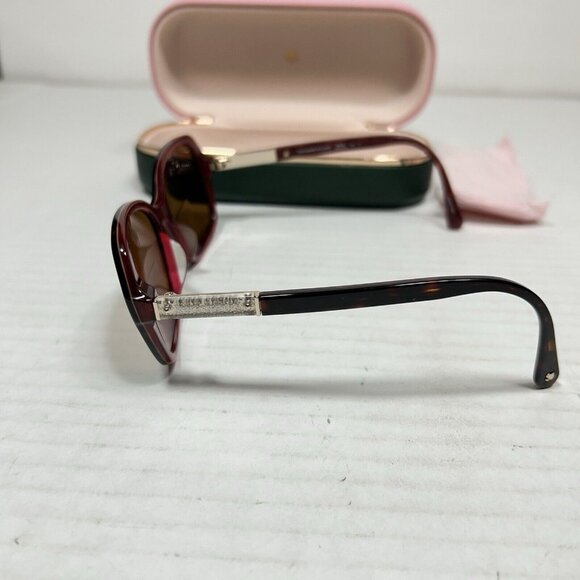Kate Spade Yvette/S 00T4/HA Havana-Pink/Brown Gradient Bifocal Sunglasses W Case main image 12